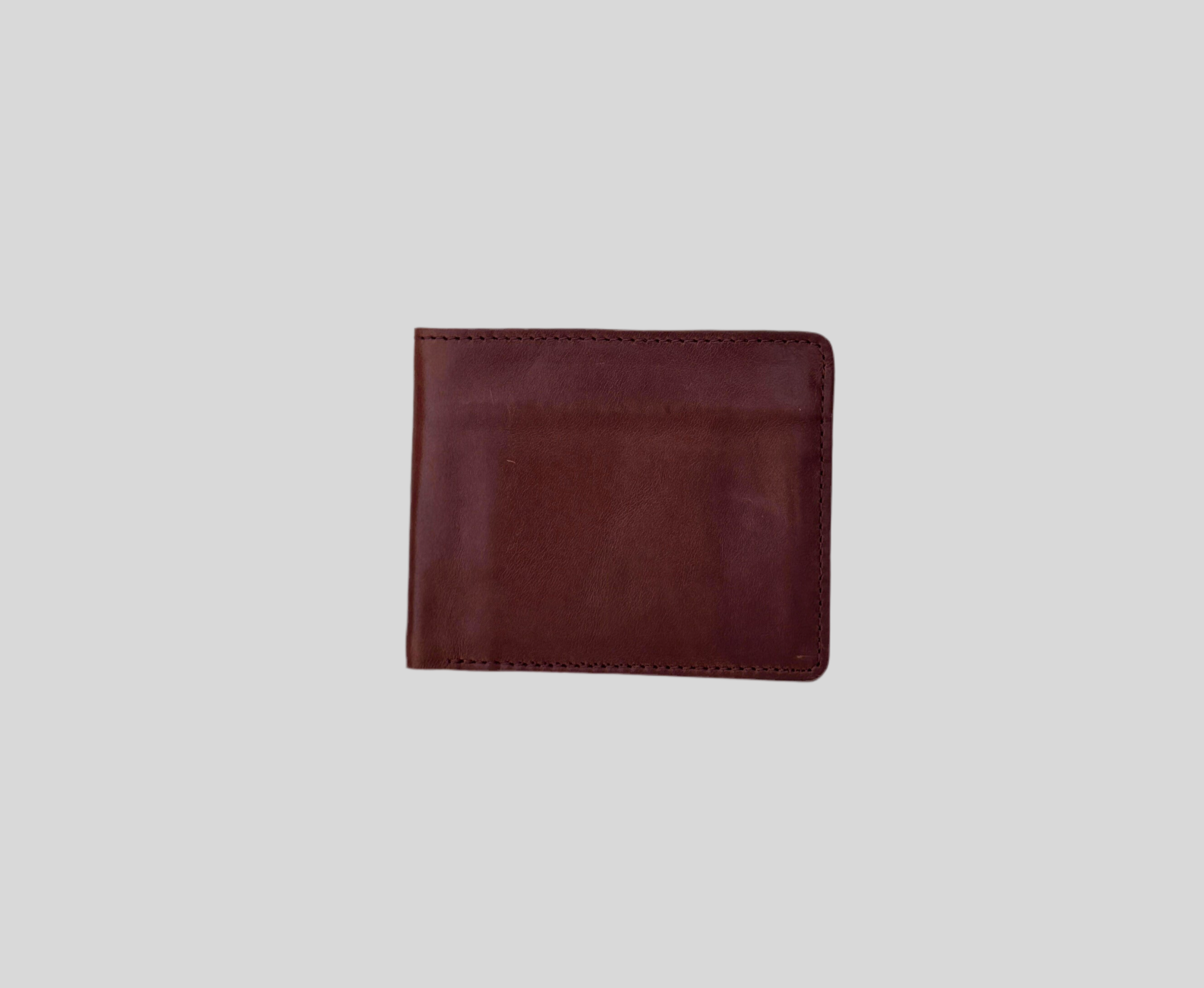 Chestnut Brown Smooth Leather Slim Bifold Wallet
